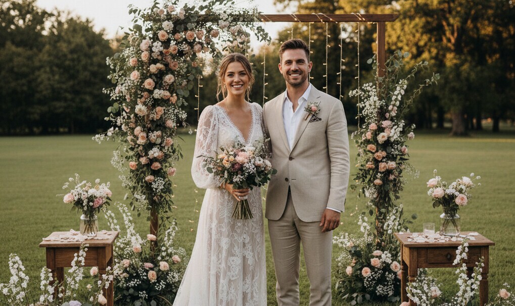 Mariage champêtre élégant en pleine nature